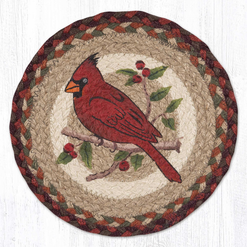  Tapis rond en jute tressé Cardinal