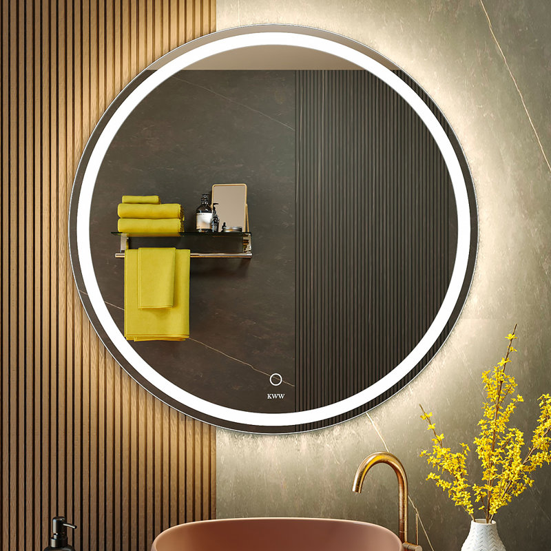 Miroir de salle de bain Maielle, 31'' H x 31'' W x 1'' D