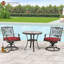 Ensemble de 2 chaises pivotantes en aluminium Anijha-1640568644