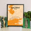 Galway City Map - No Frame Print-2132859461