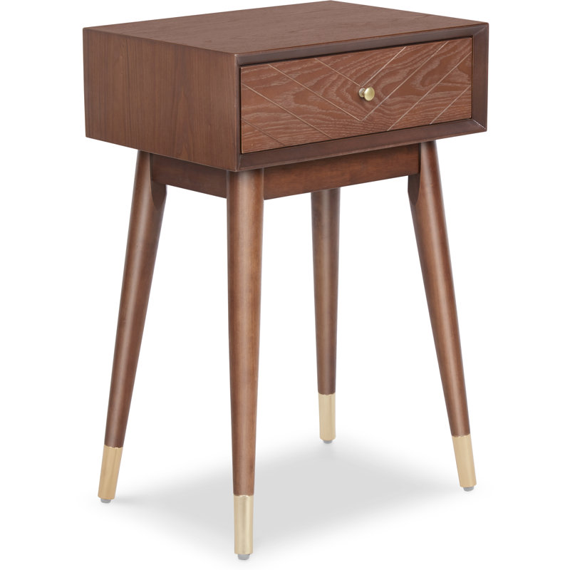 Table d'appoint Adore Decor Rani Sutton Mid-Century, brun noyer