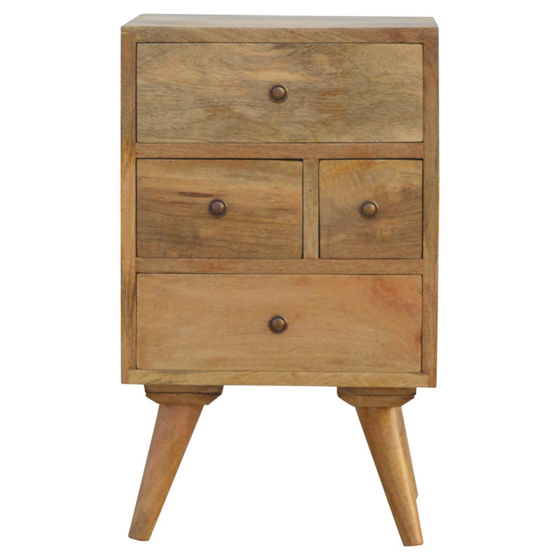36cm W Solid Wood Bedside Table
