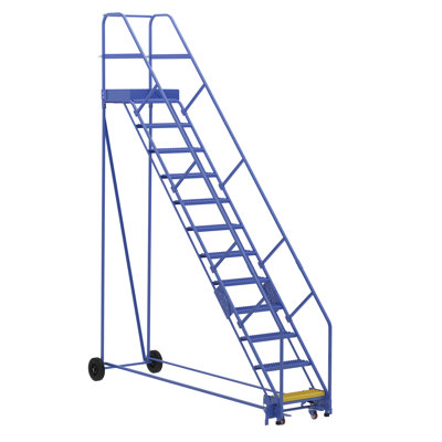 12 - Step Steel Library Ladder