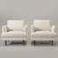 Ensemble de 2 fauteuils pivotants rembourrés Miller-1676801464