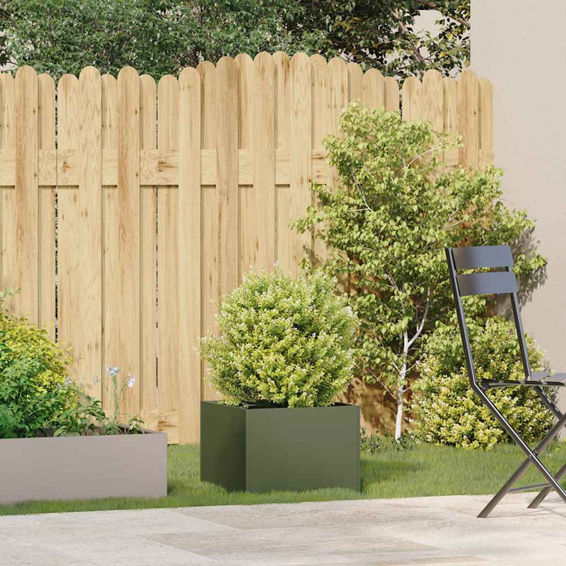 Planter Box, 30cm H x 40cm W x 40cm D, Olive Green