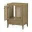Meuble-lavabo 24 po sans lavabo, base seulement, armoire en rotin avec portes et tiroir, cadre solide et panneau de fibres à densité moyenne