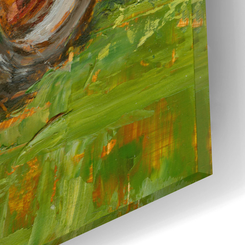 «Rustic Tractors 2» par Ethan Harper, art mural en verre acrylique, H 12 po x l 16 po x P 0,13 po