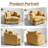 41''Modern Oversized Chenille 360° Swivel Accent Chair-2137959597