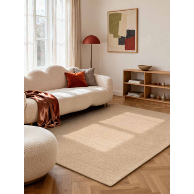 Puristic Wool Hand Tufted Area Rug