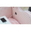 Lit de jour simple adorable en forme de vague en tissu de lin Vichy douillet ， avec port USB gigogne ， Aucun sommier nécessaire-921835037
