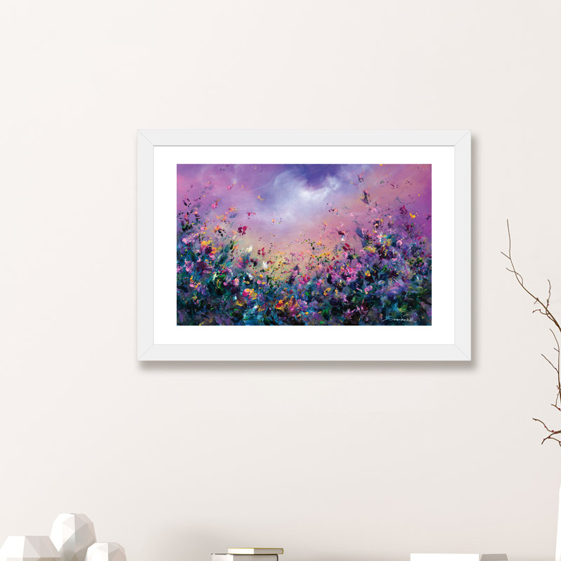 « arc-en-ciel » par jaanika talts-impression sur image, H 24 po x l 32 po x P 1 po, Papier avec cadre blanc