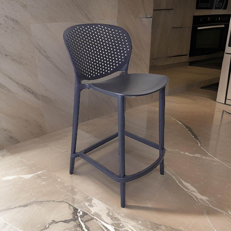 Anferny Counter Stool, Bar Stool (30" Seat Height), Gray