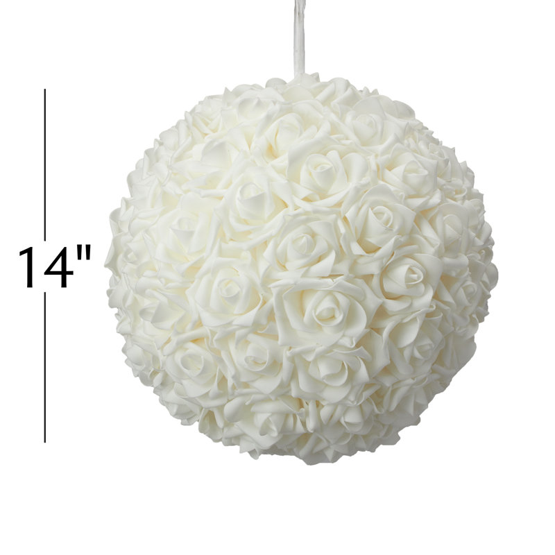 Foam Rose Arrangement, White