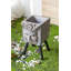 Pot de fleurs statue de dieu grec 11 "x 13" x 22 "avec pieds