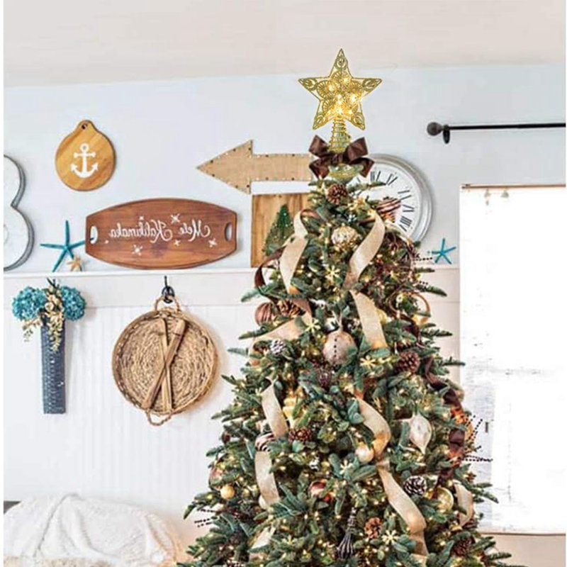 Star Tree Topper with LED Lights