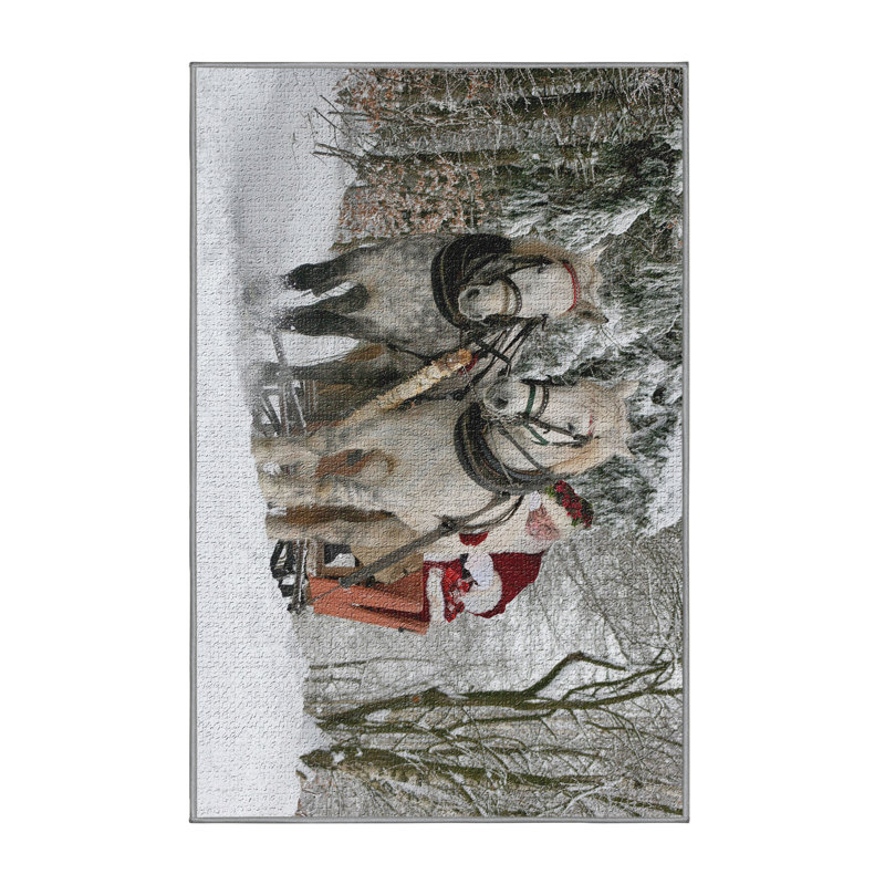 Tapis gris noël, Rectangle 2 pi x 5 pi
