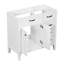 Meuble-lavabo 36 po sans lavabo, base d'armoire seulement, armoire de salle de bain avec tiroirs, cadre et panneau de fibres à densité moyenne, blanc-1741559674