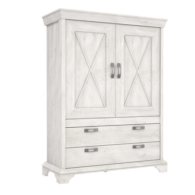 Aleisha 2 Door Manufactured Wood Wardrobe