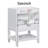 17.9'' Single Bathroom Vanity Base Only in White