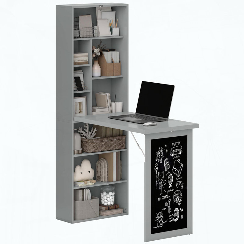 Bureau convertible pliable avec tableau noir