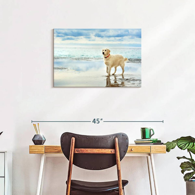 Brampt Seafront Golden Retriever, 20" H x 30" W