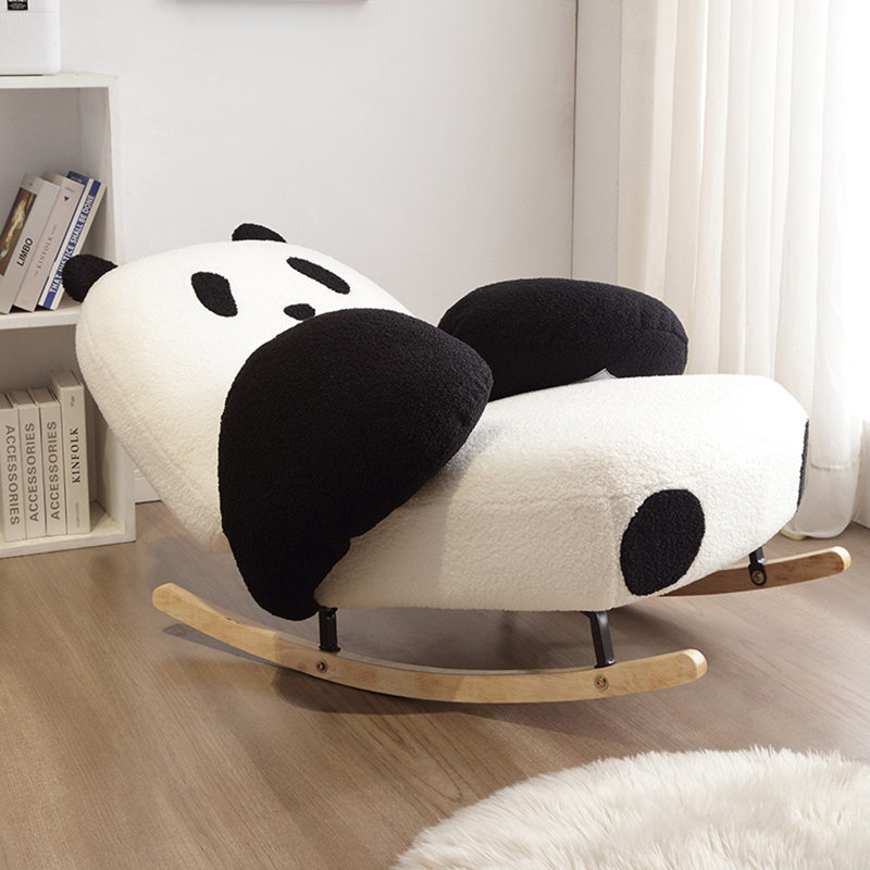 Chaise en tissu doux avec structure en caoutchouc, Noir / blanc