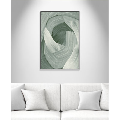 «Wyn Enriched Emerald - Floater Frame», reproduction d'impression sur toile