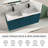 48" Wall Mounted Double Bathroom Vanity with Resin Top-1755773520