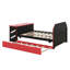 Lit de jour double avec lit gigogne, cadre de lit de jour avec bureau, cadre de lit de jour avec port USB-86822736