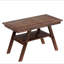 Ensemble de table de salle à manger 6 pièces à hauteur de comptoir en bois avec tablette de rangement, ensemble de table de cuisine avec banc et 4 chaises, style rustique-268199371