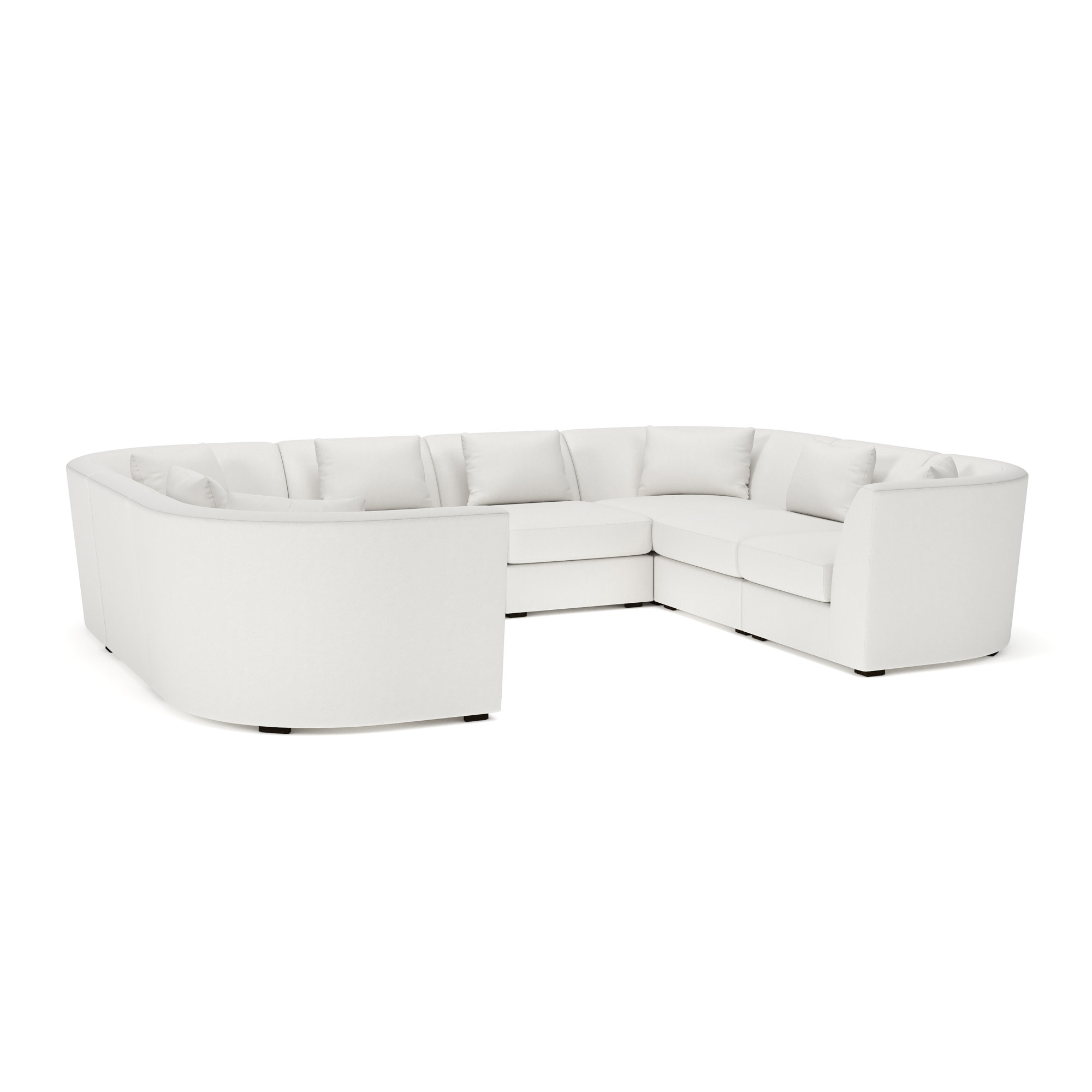 Krista 8-PC Curved Modular Sectional, Macarena Beige
