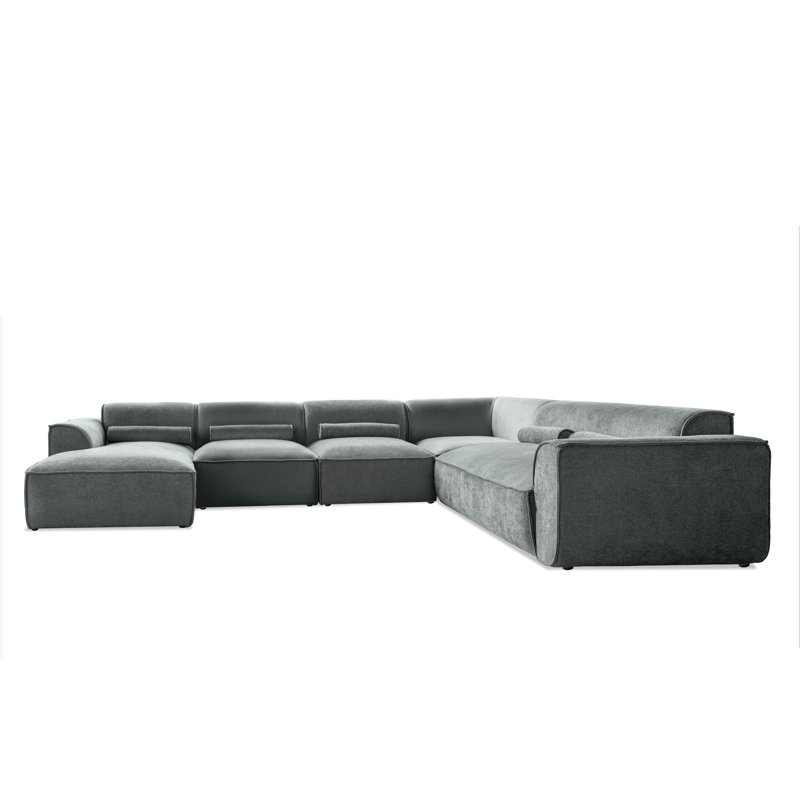 Flex Felix 8 Seater Corner Sofa , Olive, Right Hand Facing