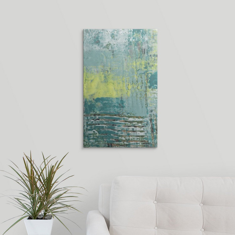 « i » jennifer de la peinture, reproduction d’art Linear Texture, H 24 po x l 15 po x P 1,5 po, Toile