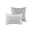 Ensemble d'édredon traditionnel gris 6 pièces Hallie-28135047
