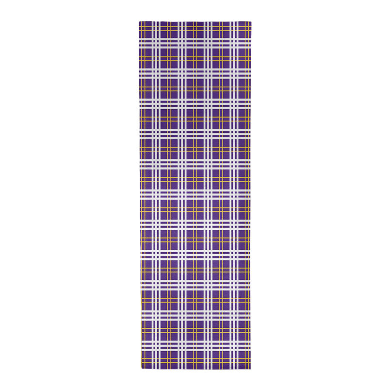 Tapis à carreaux mauve, Tapis de couloir 2 pi 6 po x 8 pi