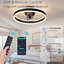 Ventilateur de plafond avec lumières DEL Lashowna-855458866