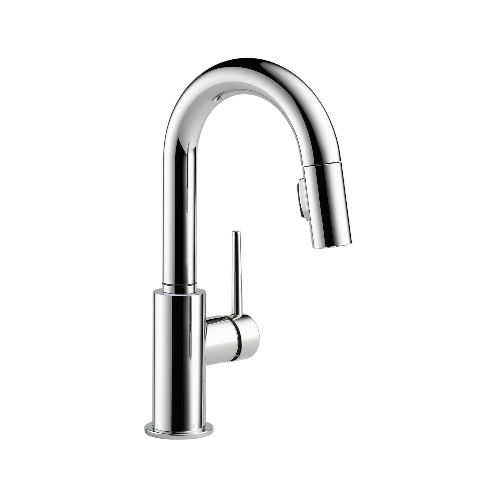 Trinsic Pull Down Sprayer Bar Faucet, Single Handle Prep Sink Faucet, Chrome