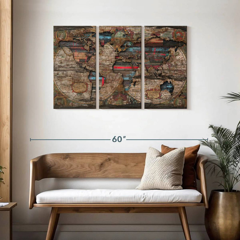 Aliaz Distress World, 28" H x 45" W