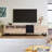 Modern Tv Stand For 80 Inch Tv With Double Storage Space & Drop Down Doors-1838638799