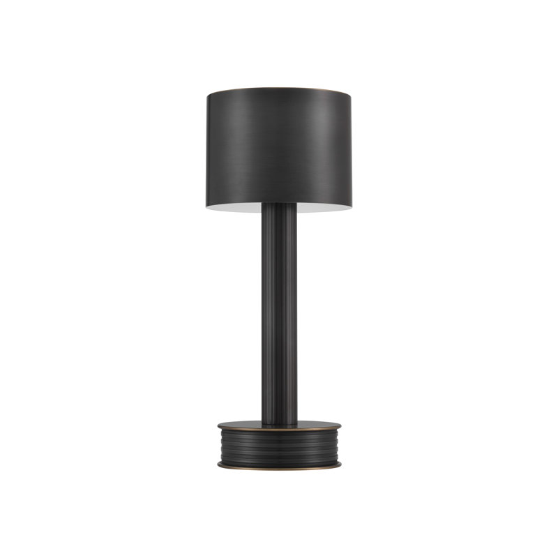 Lampe de table sans fil Traverse, Bronze frotté à l'huile
