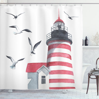 Shower Curtain with Hooks Included