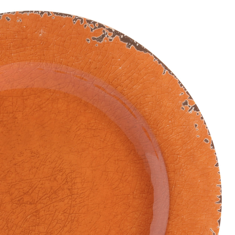 Service de table 12 pièces Laurie Gates By Gibson Mauna, Orange