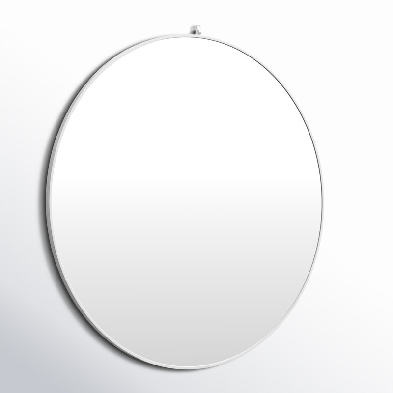 Miroir Cassie, 39 po x 39 po, Blanc