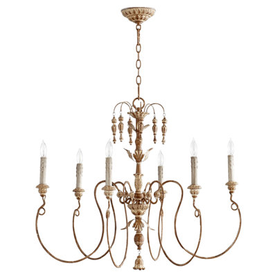 Salento 6 Light French Umber Traditional Chandelier