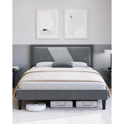 Patmar Upholstered Metal Platform Bed