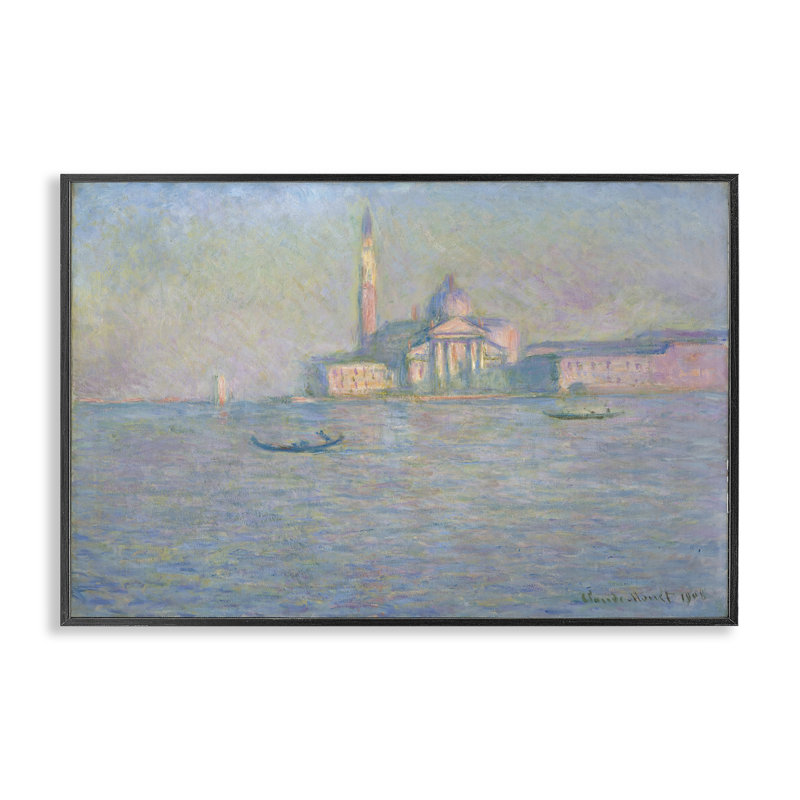 Giclée de Venise classique par one1000paintings, Giclée encadrée noir minuit, H 16 po x l 24 po