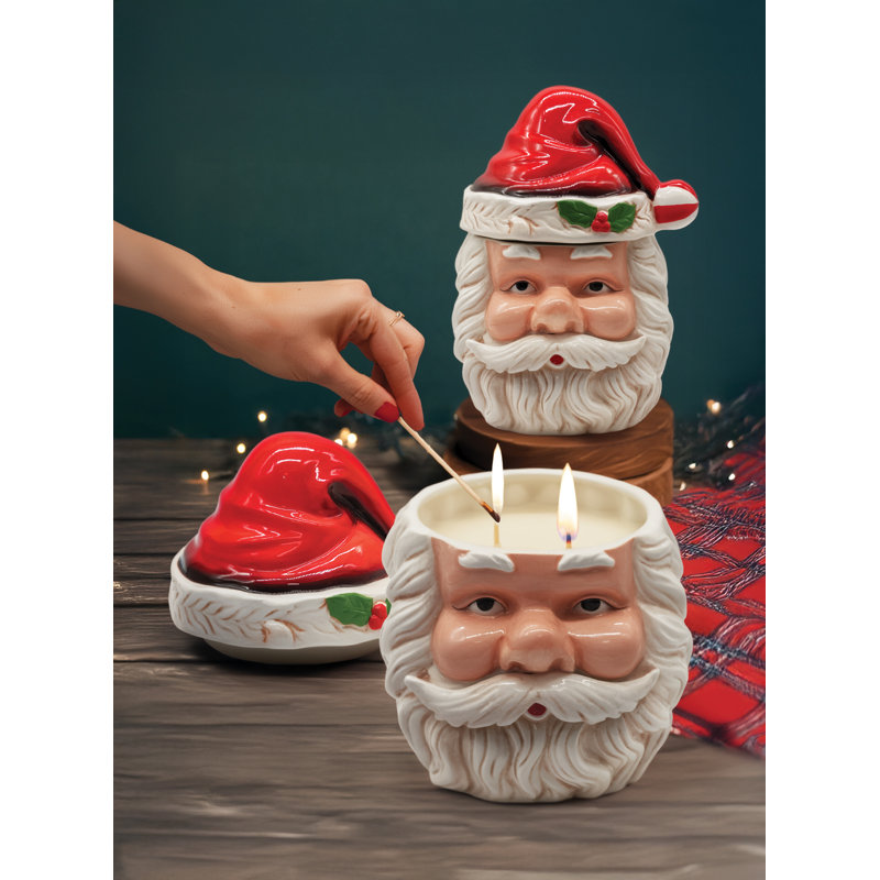 Bougie de Noël en céramique