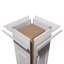 Ensemble de colonnes à double panneau surélevé en PVC Craftsman Classic Square-36090645