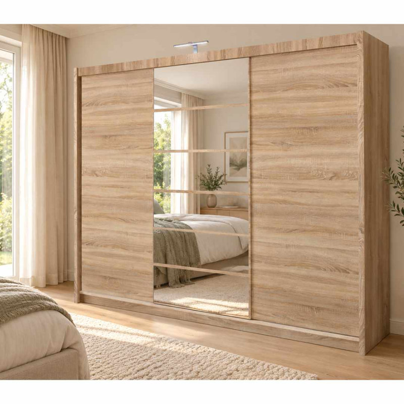 Manufactured Wood Wardrobe, Oak