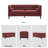  78'' W Mid Century Tufted Square Arm Sofa-1301436043